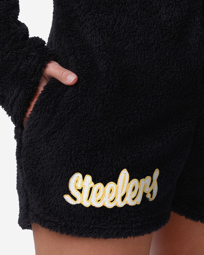 Pittsburgh Steelers Womens Short Cozy One Piece Pajamas FOCO - FOCO.com