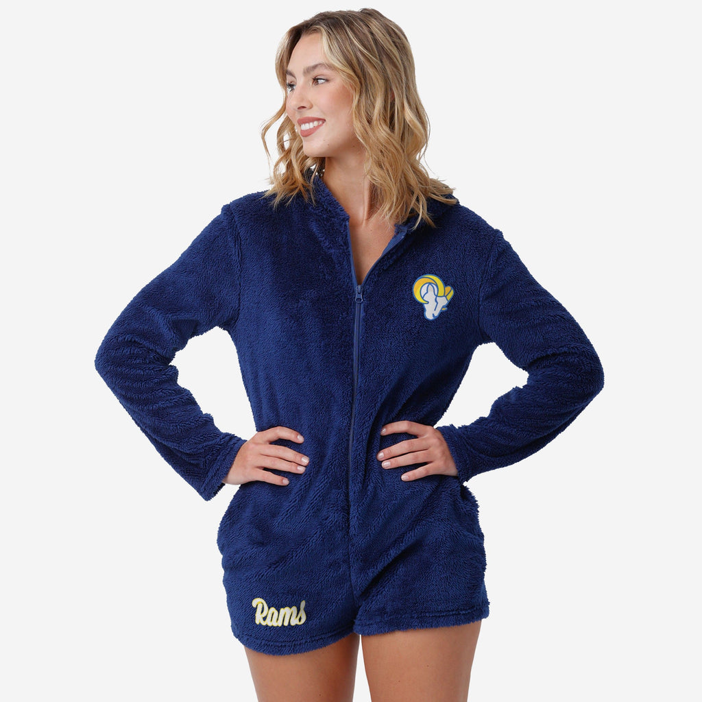 Los Angeles Rams Womens Short Cozy Pajamas FOCO S - FOCO.com