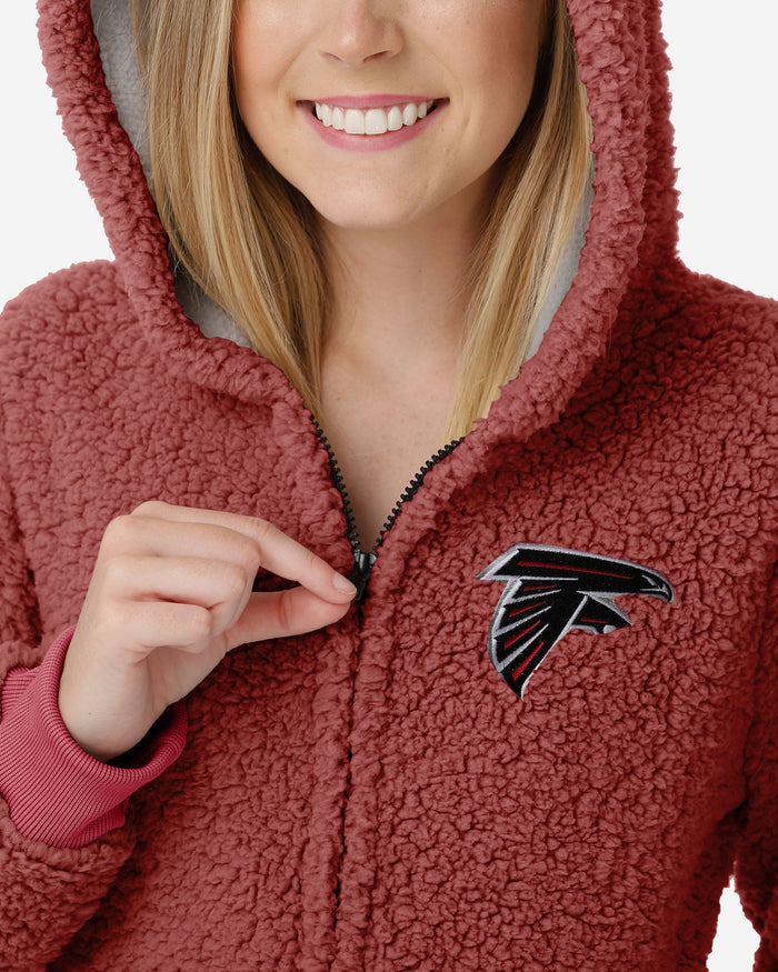 Atlanta Falcons Womens Sherpa One Piece Pajamas FOCO - FOCO.com