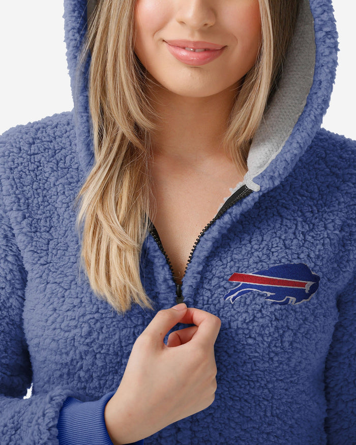 Buffalo Bills Womens Sherpa One Piece Pajamas FOCO - FOCO.com