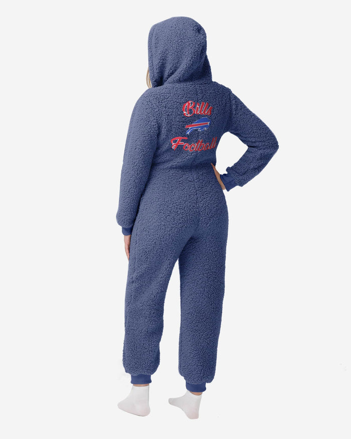 Buffalo Bills Womens Sherpa One Piece Pajamas FOCO - FOCO.com