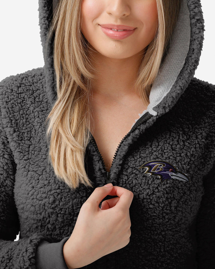 Baltimore Ravens Womens Sherpa One Piece Pajamas FOCO - FOCO.com