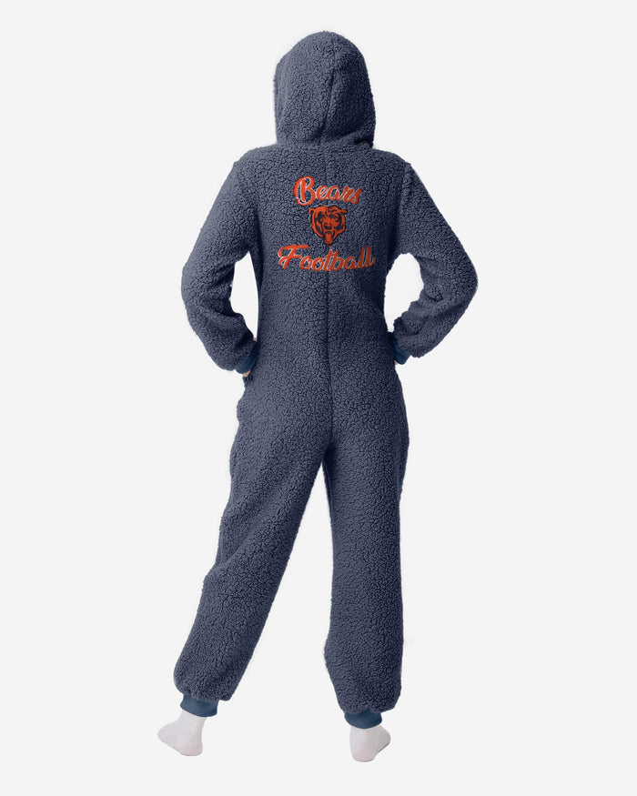 Chicago Bears Womens Sherpa One Piece Pajamas FOCO - FOCO.com