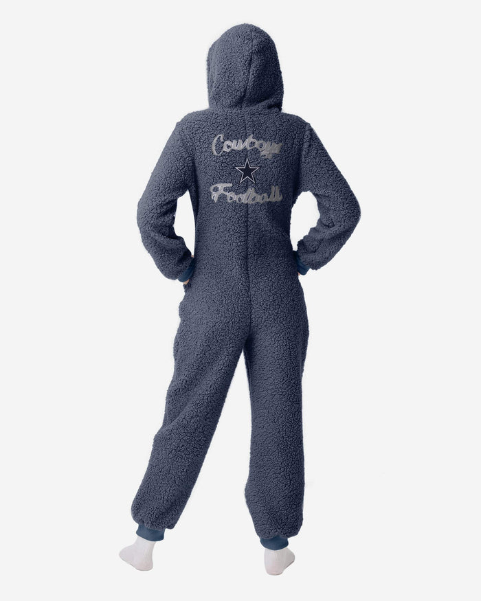 Dallas Cowboys Womens Sherpa One Piece Pajamas FOCO - FOCO.com