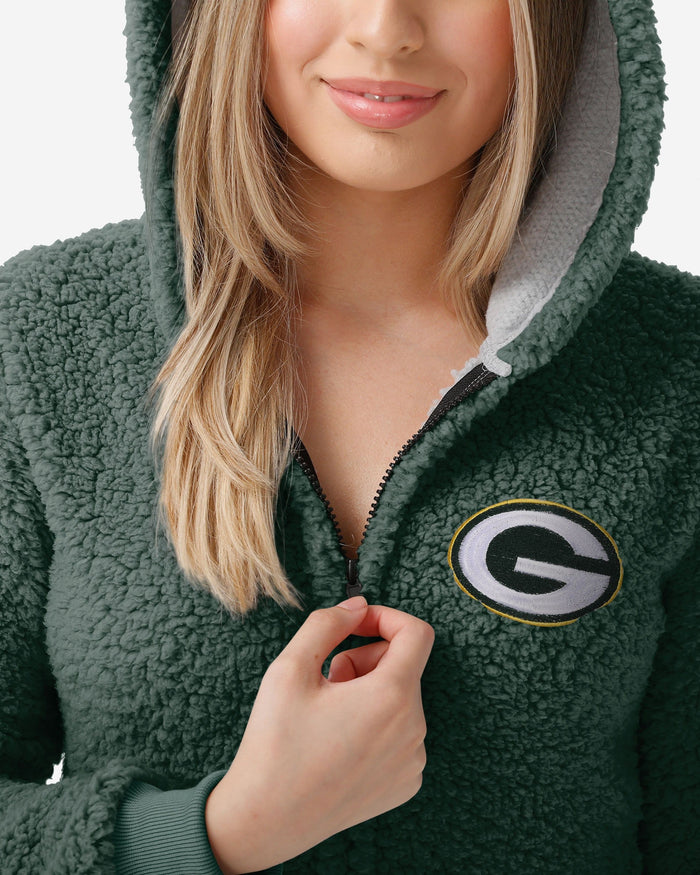 Green Bay Packers Womens Sherpa One Piece Pajamas FOCO - FOCO.com