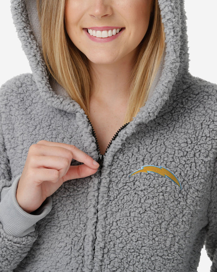 Los Angeles Chargers Womens Sherpa One Piece Pajamas FOCO - FOCO.com