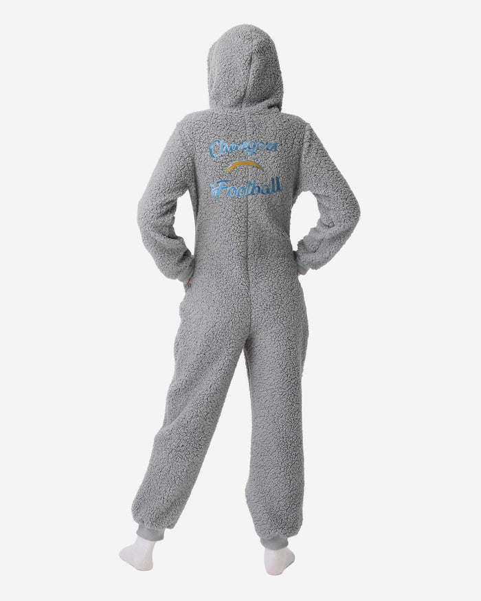 Los Angeles Chargers Womens Sherpa One Piece Pajamas FOCO - FOCO.com