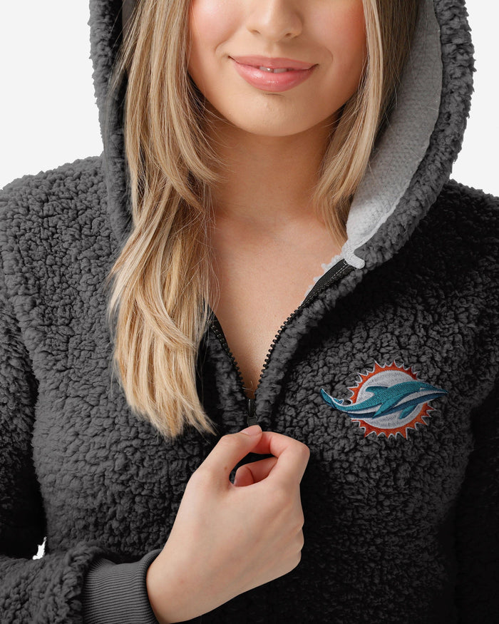 Miami Dolphins Womens Sherpa One Piece Pajamas FOCO - FOCO.com