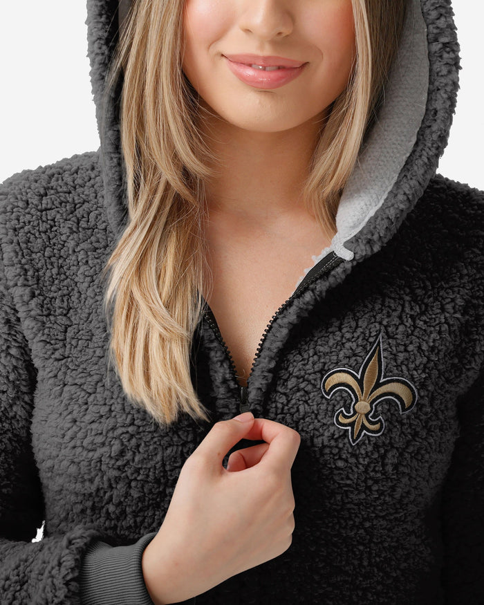 New Orleans Saints Womens Sherpa One Piece Pajamas FOCO - FOCO.com