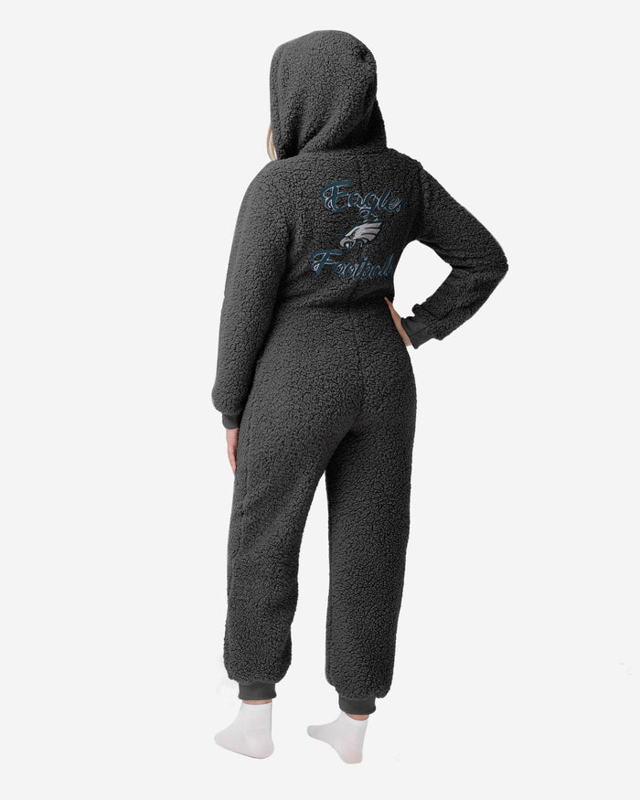 Philadelphia Eagles Womens Sherpa One Piece Pajamas FOCO - FOCO.com