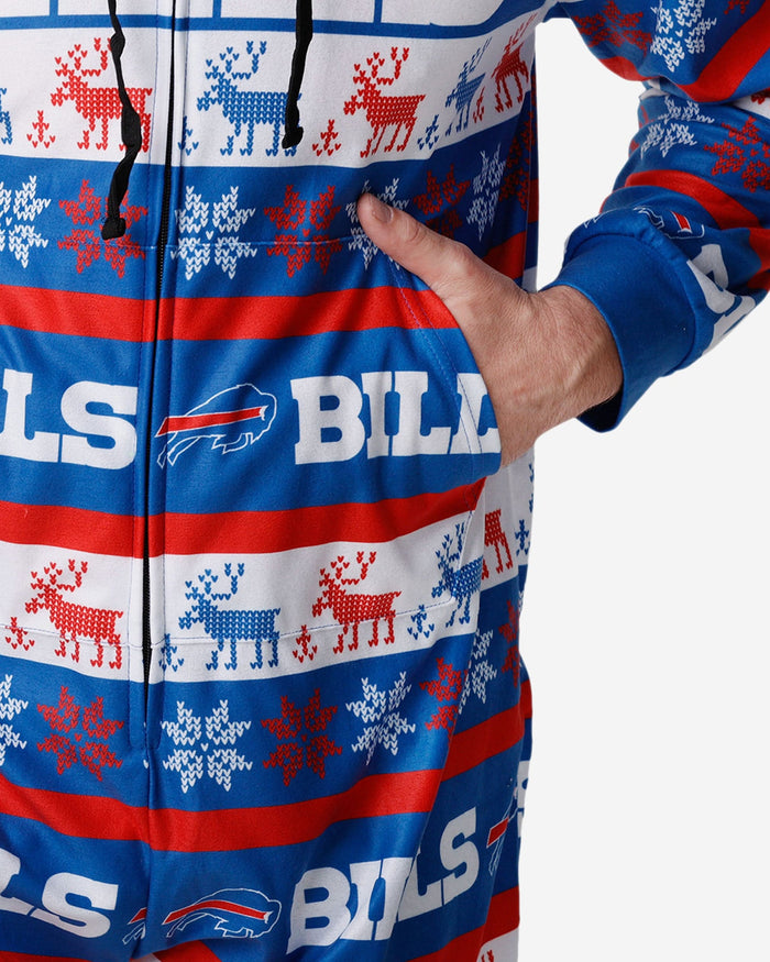 Buffalo Bills Ugly Short One Piece Pajamas FOCO - FOCO.com