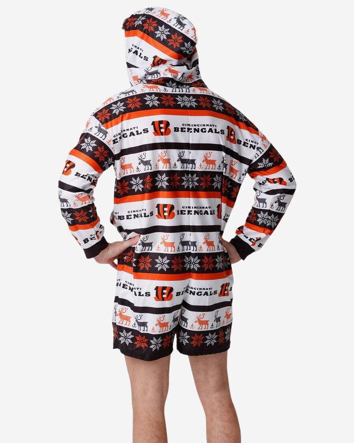 Cincinnati Bengals Ugly Short One Piece Pajamas FOCO - FOCO.com