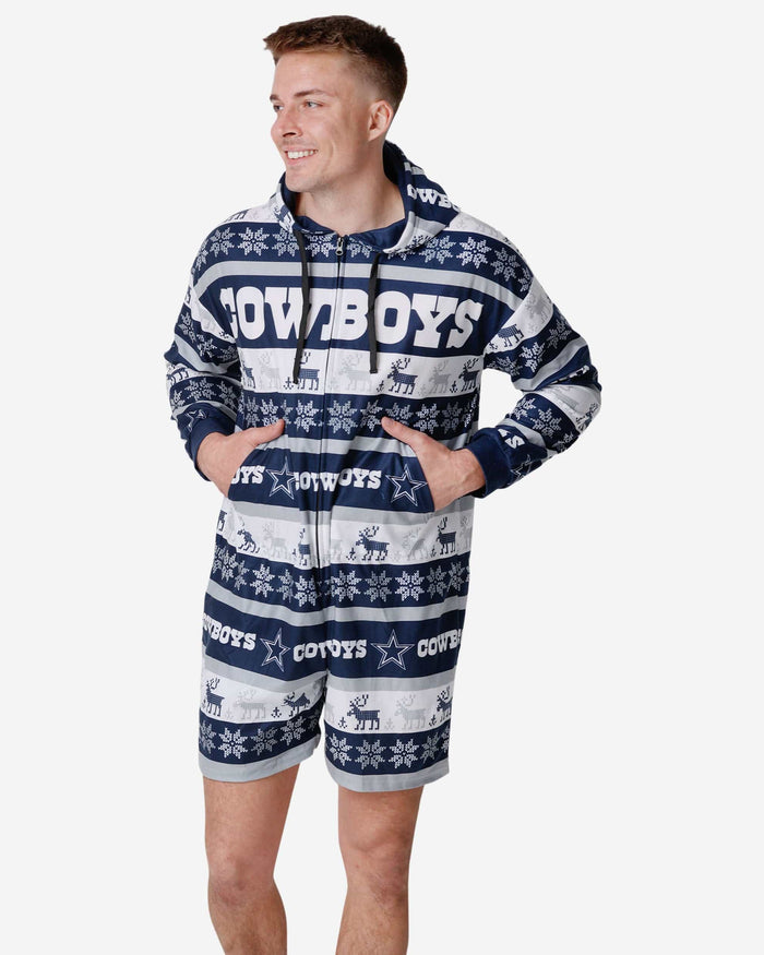 Dallas Cowboys Ugly Short One Piece Pajamas FOCO S - FOCO.com