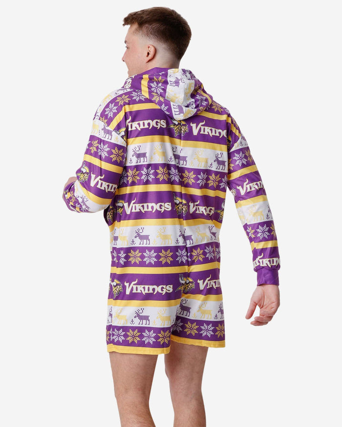 Minnesota Vikings Ugly Short One Piece Pajamas FOCO - FOCO.com