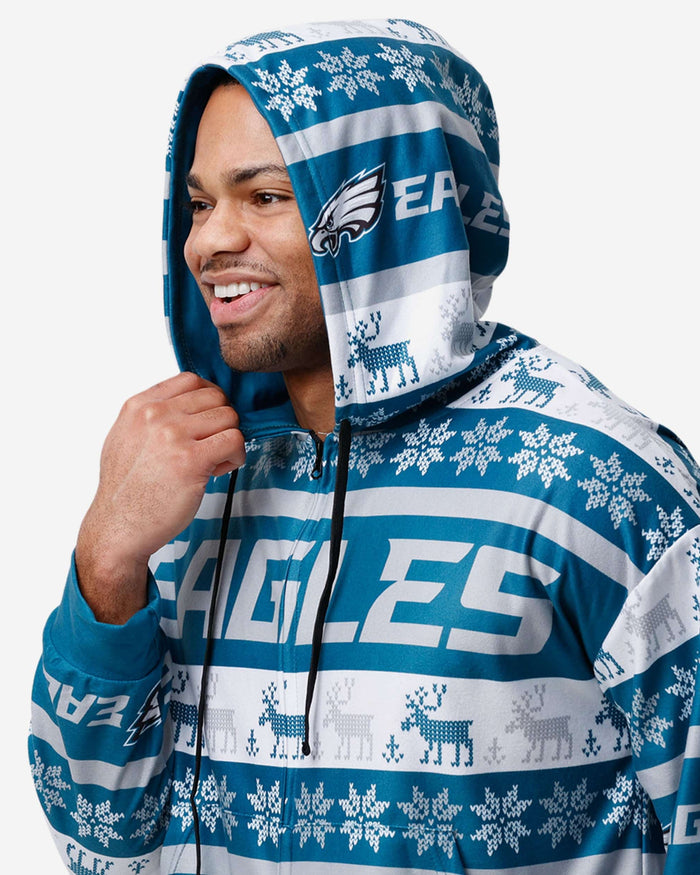 Philadelphia Eagles Ugly Short One Piece Pajamas FOCO - FOCO.com