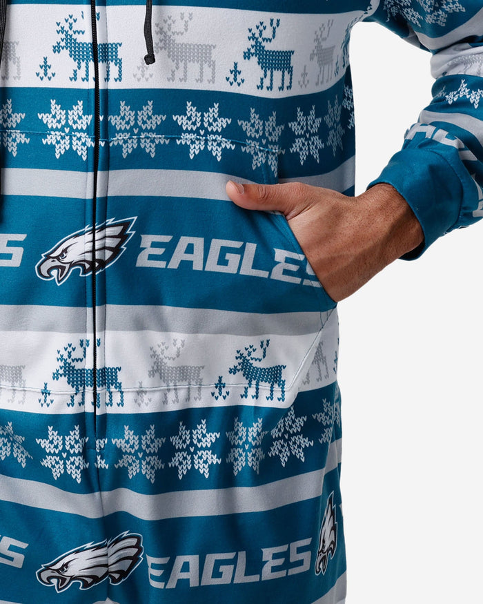 Philadelphia Eagles Ugly Short One Piece Pajamas FOCO - FOCO.com