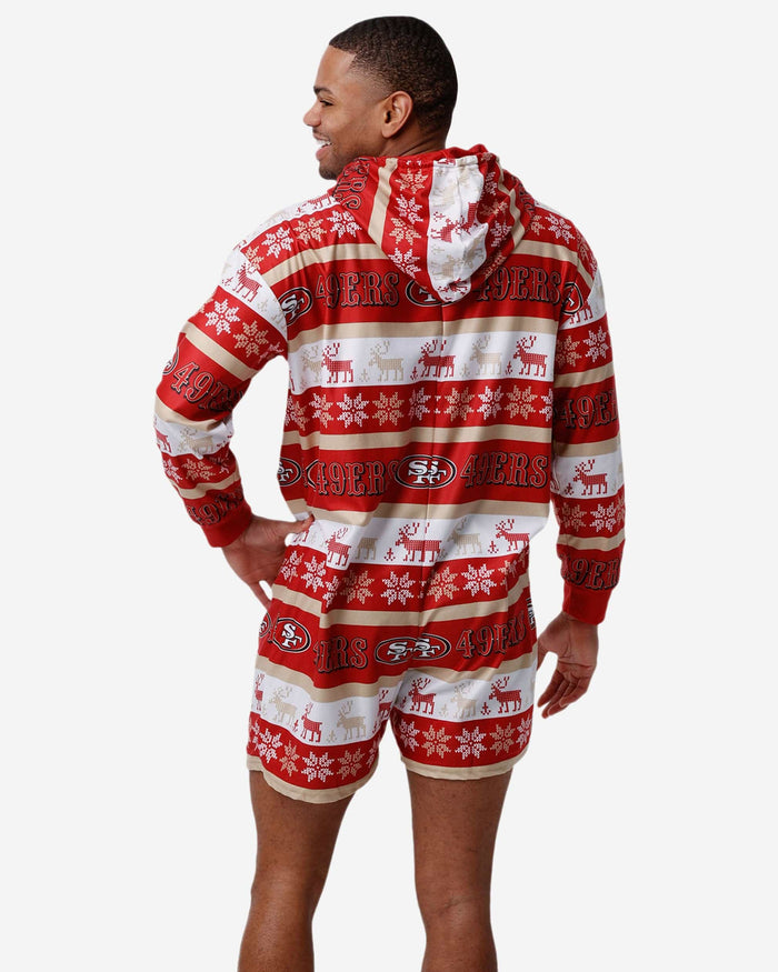 San Francisco 49ers Ugly Short One Piece Pajamas FOCO - FOCO.com