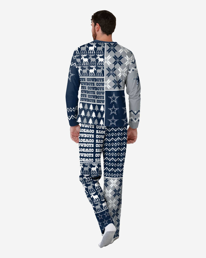 Dallas Cowboys Mens Busy Block Family Holiday Pajamas FOCO - FOCO.com