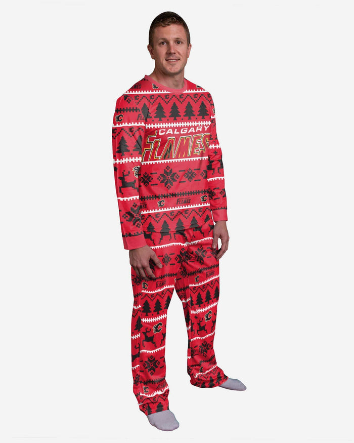 Calgary Flames Family Holiday Pajamas FOCO S - FOCO.com