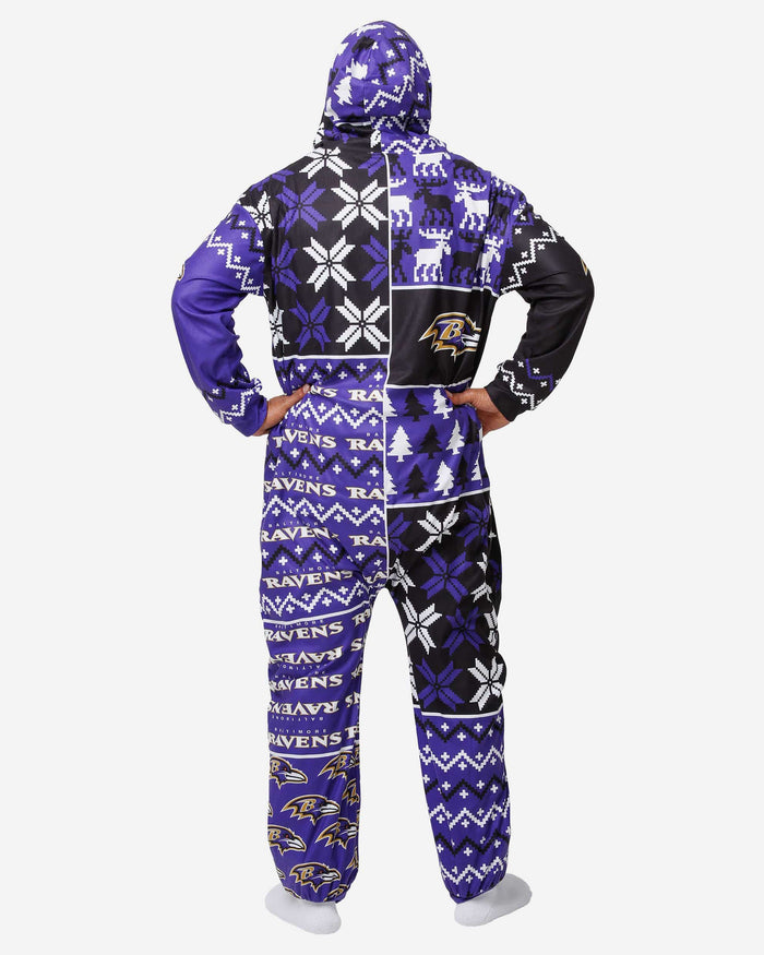 Baltimore Ravens Busy Block One Piece Pajamas FOCO - FOCO.com