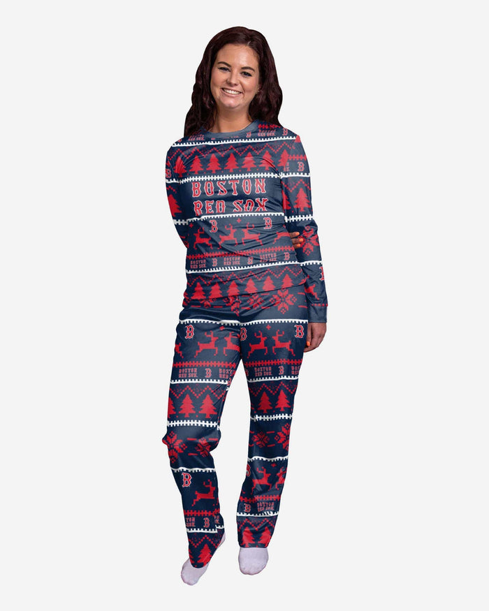 Boston Red Sox Womens Family Holiday Pajamas FOCO S - FOCO.com