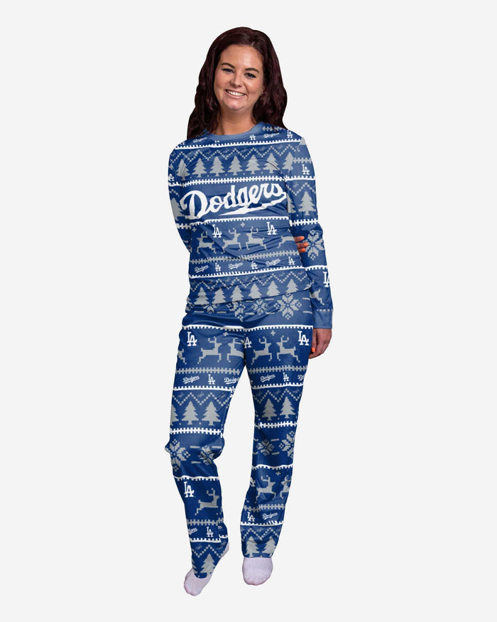 Los Angeles Dodgers Womens Family Holiday Pajamas FOCO S - FOCO.com