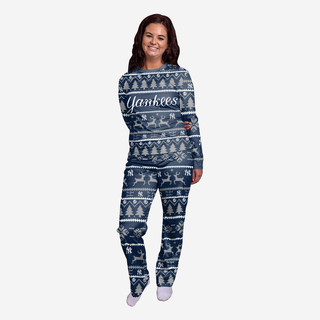 New York Yankees Womens Family Holiday Pajamas FOCO S - FOCO.com