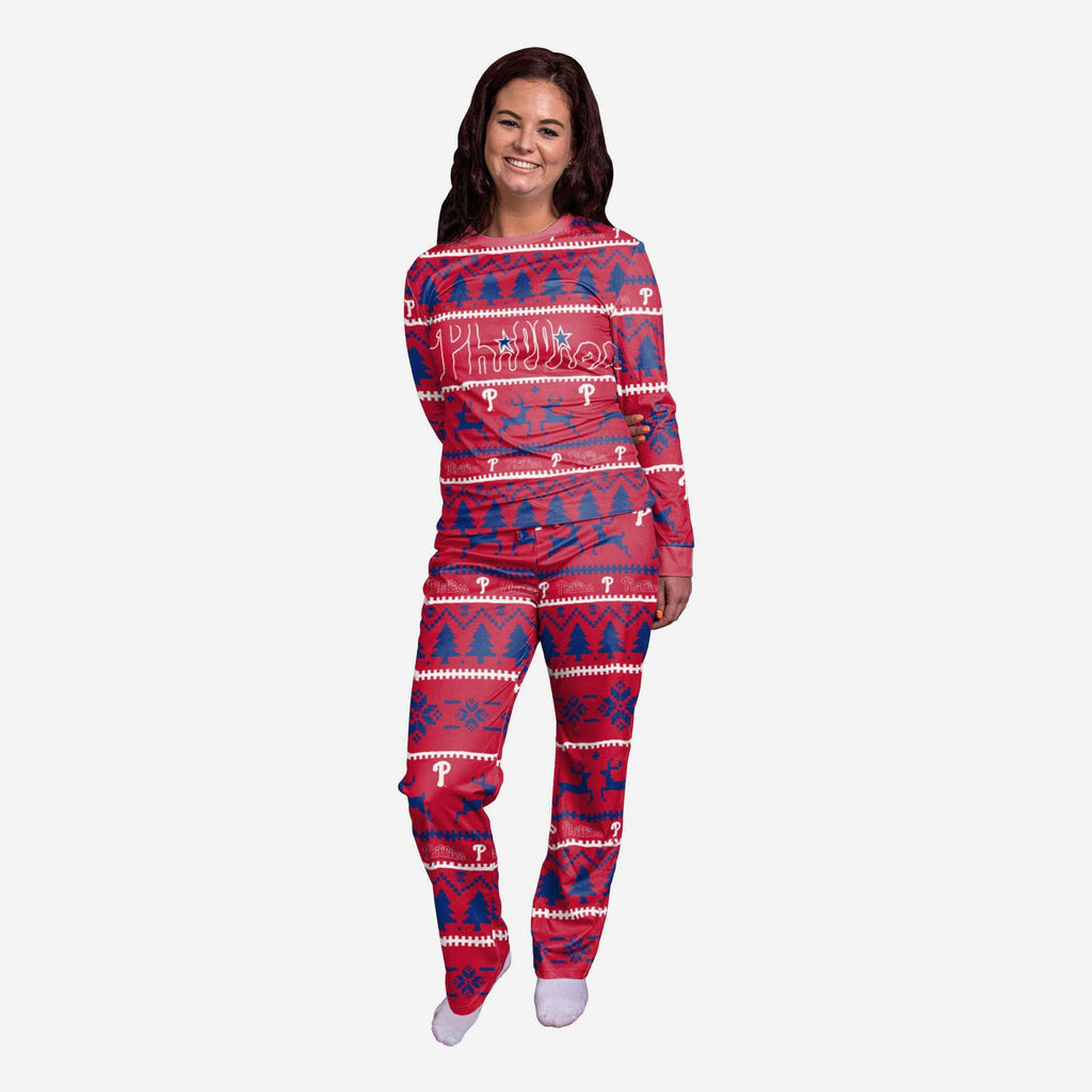 Philadelphia Phillies Womens Family Holiday Pajamas FOCO S - FOCO.com