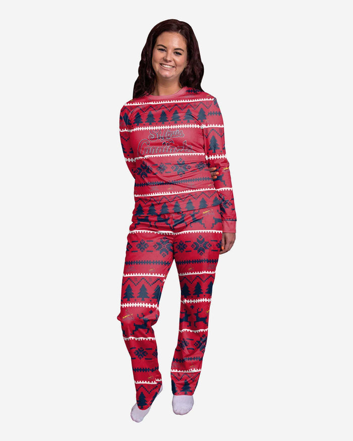 St Louis Cardinals Womens Family Holiday Pajamas FOCO S - FOCO.com