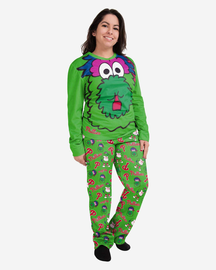 Phillie Phanatic Philadelphia Phillies Womens Mascot Pajamas FOCO S - FOCO.com