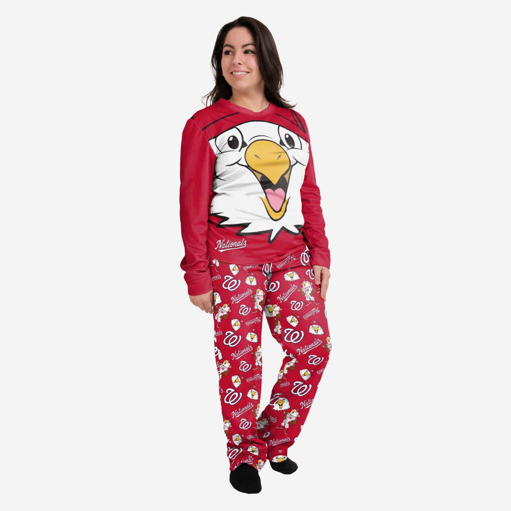 Screech Washington Nationals Womens Mascot Pajamas FOCO S - FOCO.com