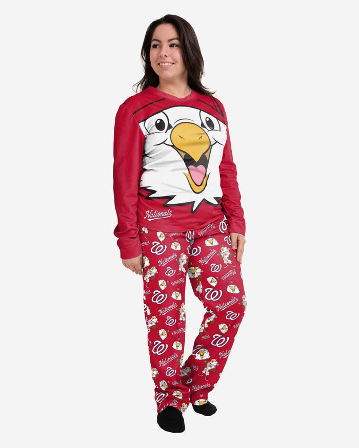 Screech Washington Nationals Womens Mascot Pajamas FOCO S - FOCO.com