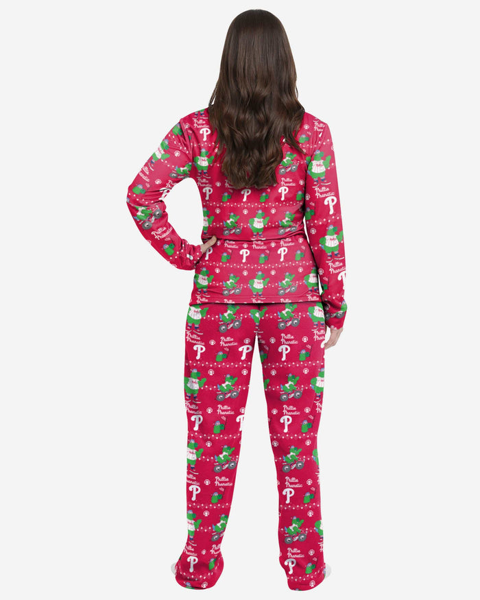 Phillie Phanatic Philadelphia Phillies Womens Team Mascot Pajamas FOCO - FOCO.com