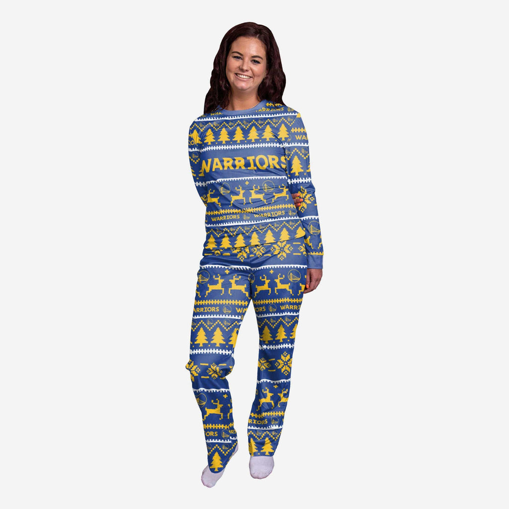 Golden State Warriors Womens Family Holiday Pajamas FOCO S - FOCO.com