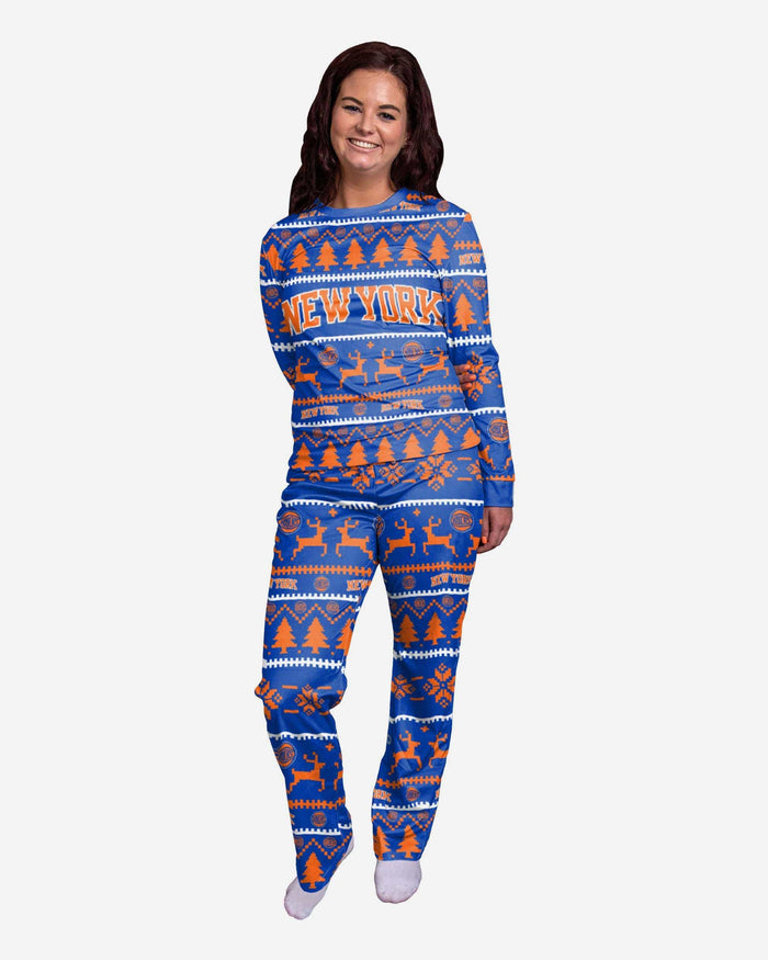 New York Knicks Womens Family Holiday Pajamas FOCO S - FOCO.com