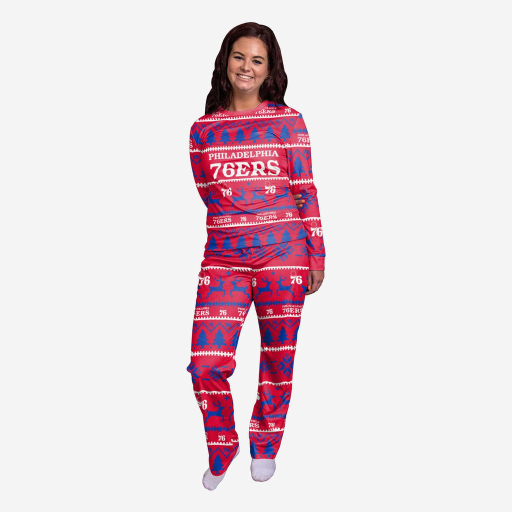 Philadelphia 76ers Womens Family Holiday Pajamas FOCO S - FOCO.com