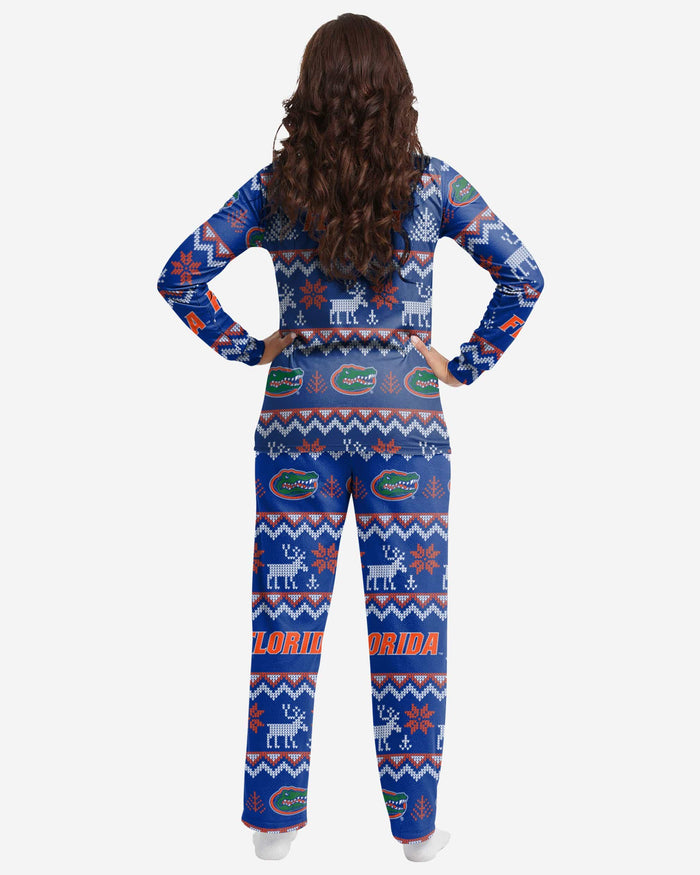 Florida Gators Womens Ugly Pattern Family Holiday Pajamas FOCO - FOCO.com