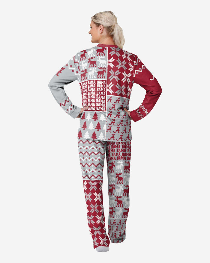 Alabama Crimson Tide Womens Busy Block Family Holiday Pajamas FOCO - FOCO.com