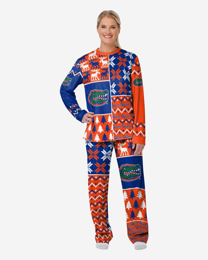 Florida Gators Womens Busy Block Family Holiday Pajamas FOCO S - FOCO.com