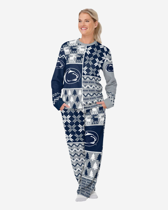 Penn State Nittany Lions Womens Busy Block Family Holiday Pajamas FOCO S - FOCO.com