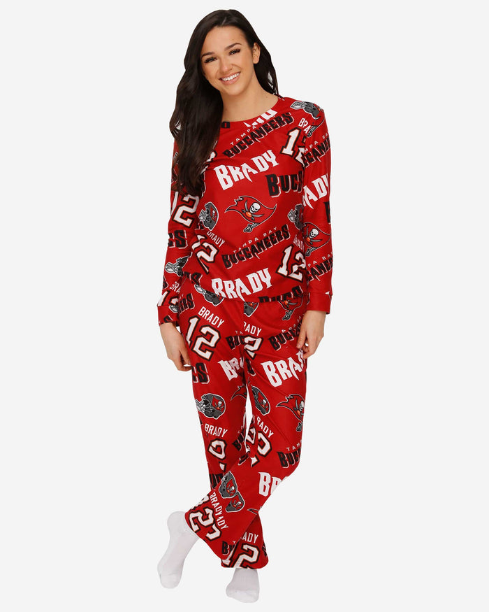 Tampa Bay Buccaneers Womens Tom Brady Pajama Set FOCO S - FOCO.com