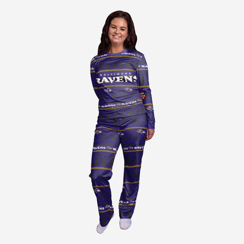 Baltimore Ravens Womens Family Holiday Pajamas FOCO S - FOCO.com