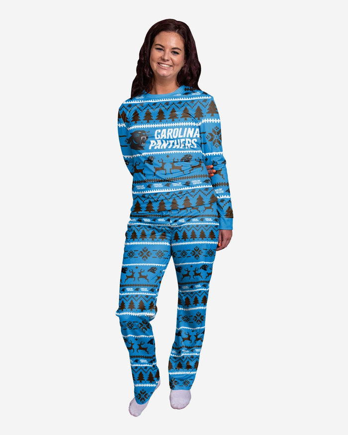 Carolina Panthers Womens Family Holiday Pajamas FOCO S - FOCO.com