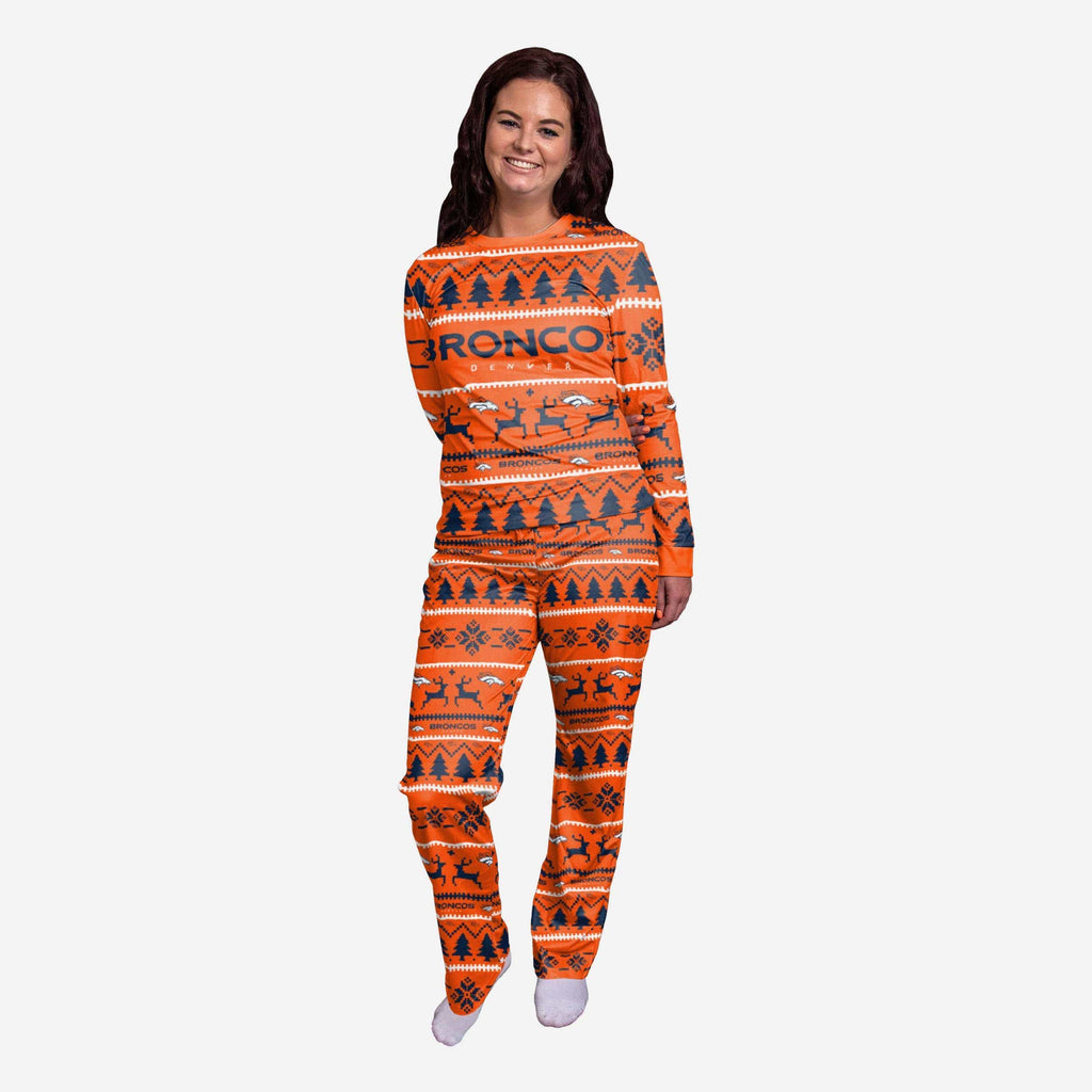 Denver Broncos Womens Family Holiday Pajamas FOCO S - FOCO.com