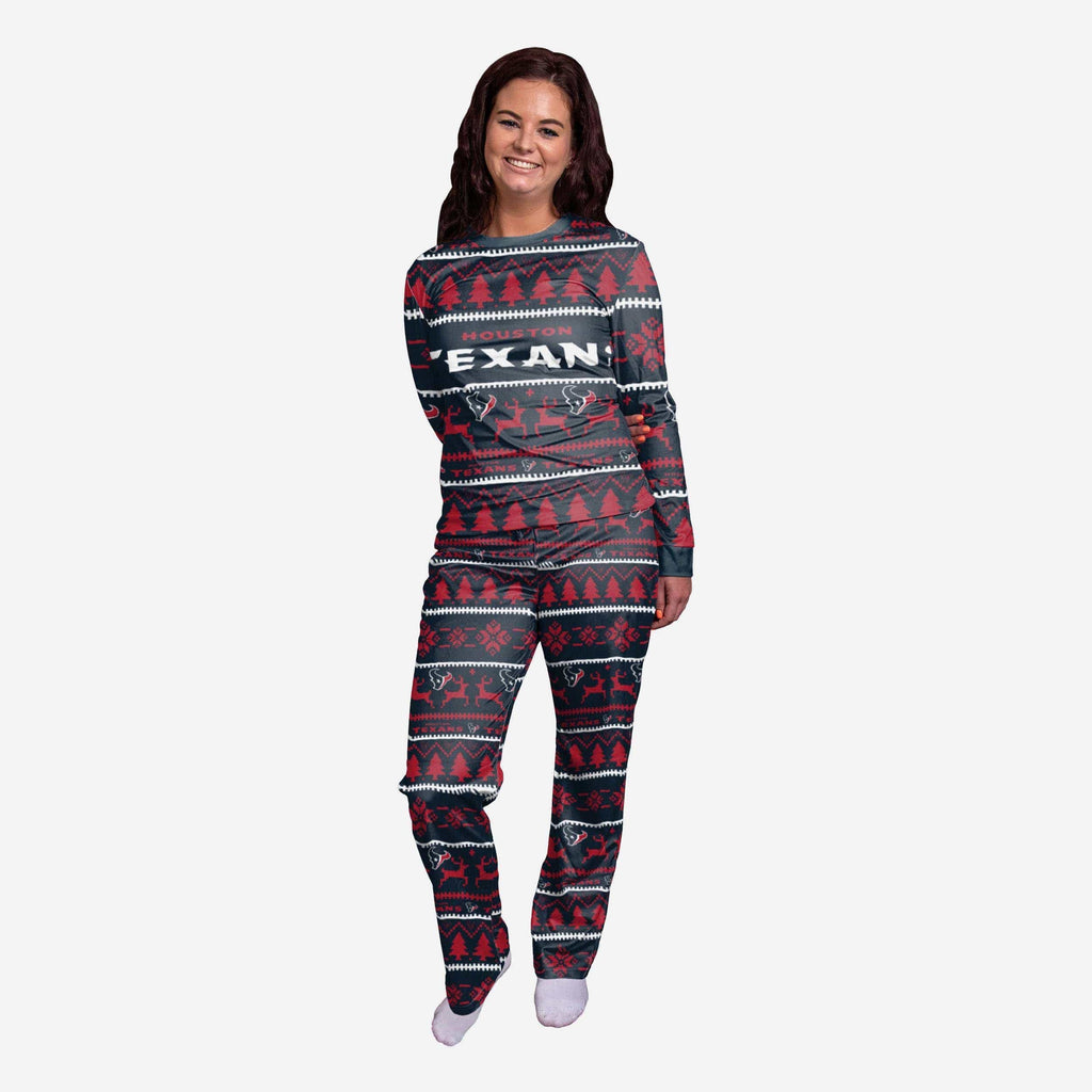 Houston Texans Womens Family Holiday Pajamas FOCO S - FOCO.com