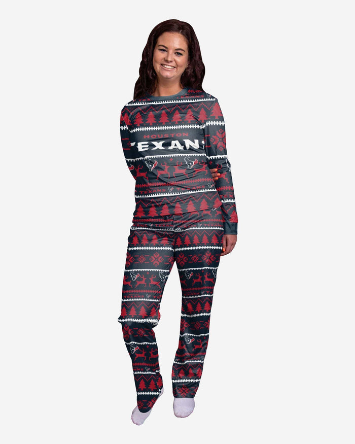 Houston Texans Womens Family Holiday Pajamas FOCO S - FOCO.com