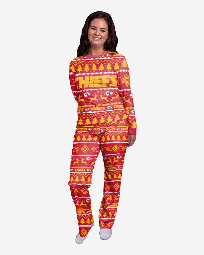 Kansas City Chiefs Womens Family Holiday Pajamas FOCO S - FOCO.com