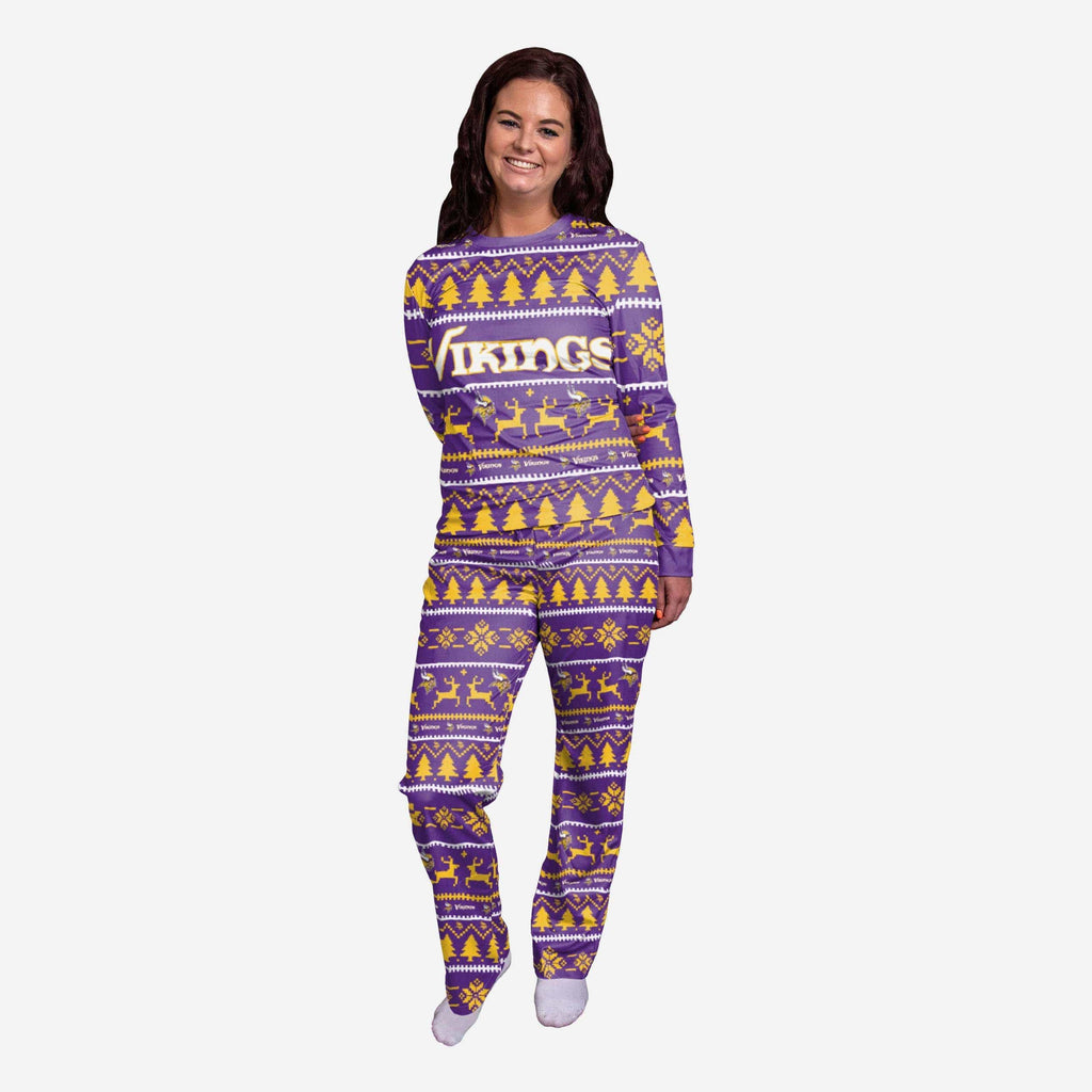 Minnesota Vikings Womens Family Holiday Pajamas FOCO S - FOCO.com