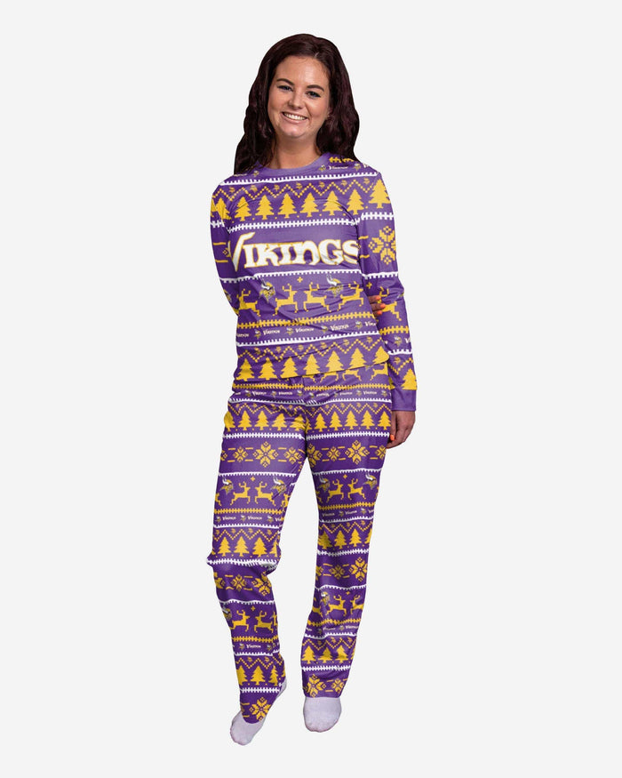 Minnesota Vikings Womens Family Holiday Pajamas FOCO S - FOCO.com