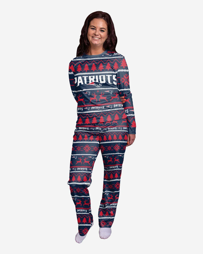 New England Patriots Womens Family Holiday Pajamas FOCO S - FOCO.com